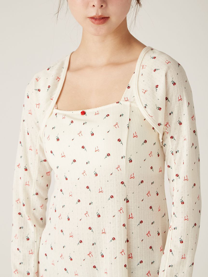 LILY BROWN Lingerie「【LILY BROWN Lingerie】ナイトブラドレス/プティ ローズ」|ルームウェア|