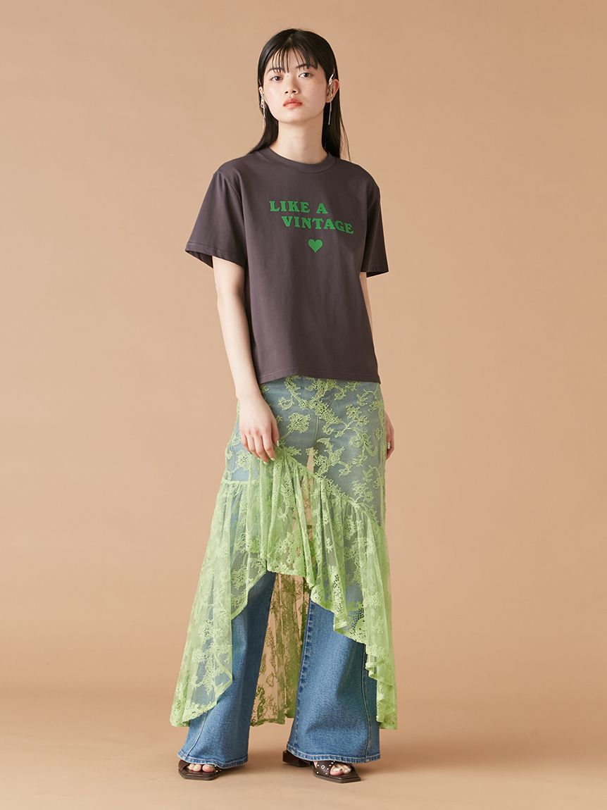 LILY BROWN「レイヤードレーススカート」|スカート|