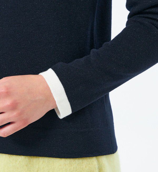 MACKINTOSH PHILOSOPHY「【2025年秋冬モデル】Cleric Collar Knit グリッター」|ニット・セーター|