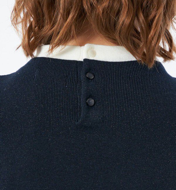 MACKINTOSH PHILOSOPHY「【2025年秋冬モデル】Cleric Collar Knit グリッター」|ニット・セーター|