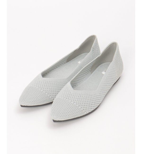 ikka「洗えるニットパンプスメッシュ」|その他|シルバー