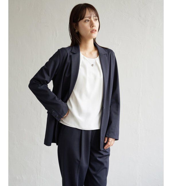 IKKA LOUNGE「【セットアップ対応】GOKU楽ワークテーラージャケット」|その他|ネイビーブルー