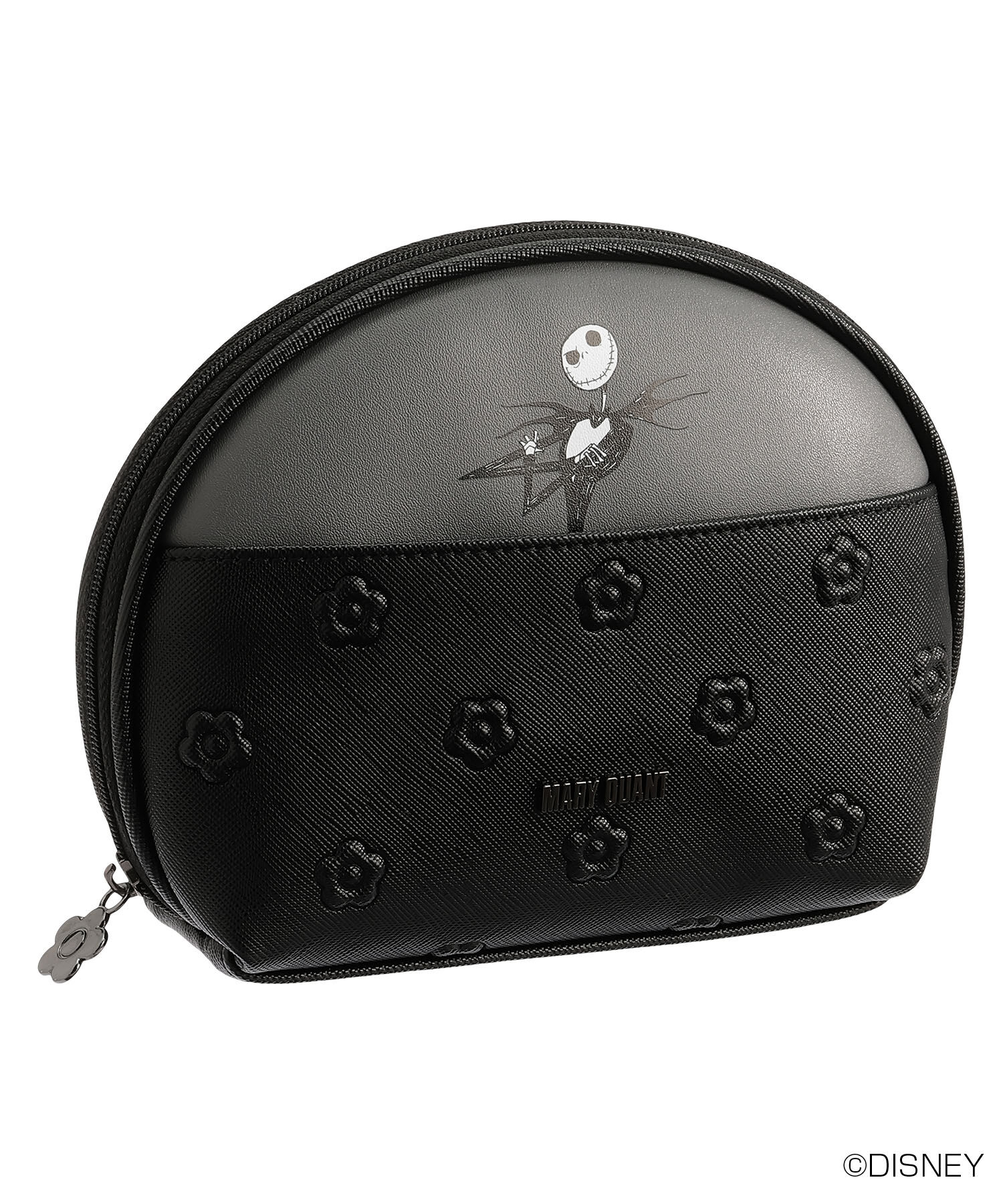MARY QUANT「ジャックデザイン ラウンドポーチL」|ポーチ|ブラック