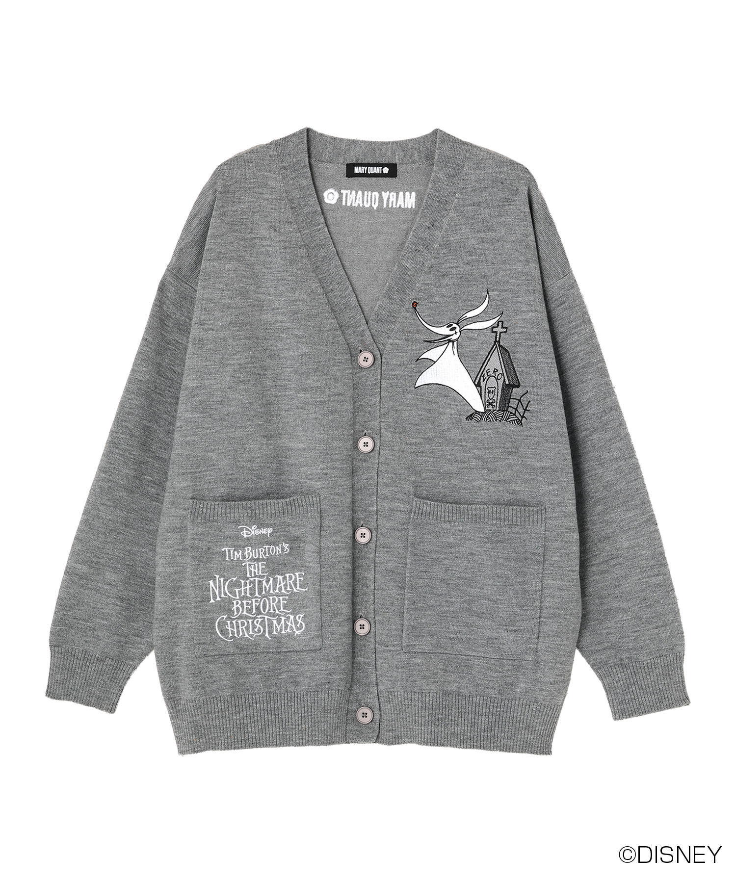 MARY QUANT「ゼロデザイン カーディガン」|カーディガン|グレー