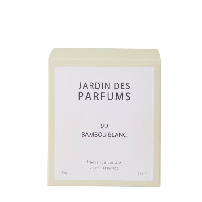 ジャルダンデパルファム「ジャルダン デ パルファム フレグランスキャンドル ホワイト バンブー　180g」|キャンドル|
