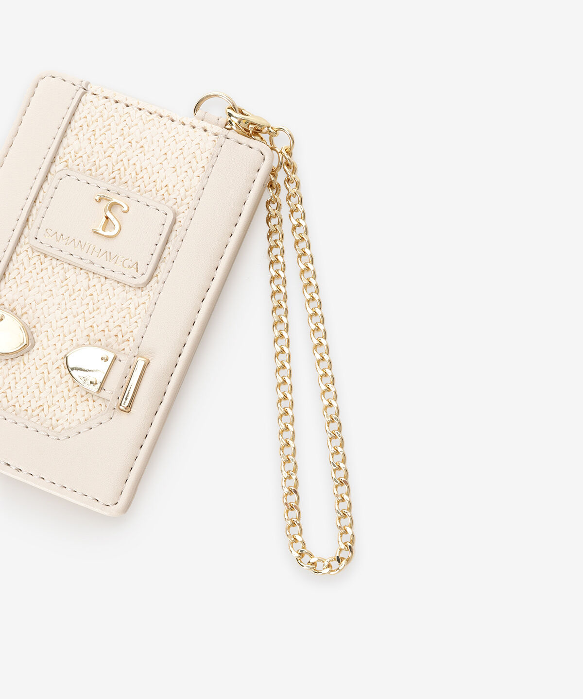 Samantha Vega「パナマ風ベルト金具パスケース」|定期入れ|