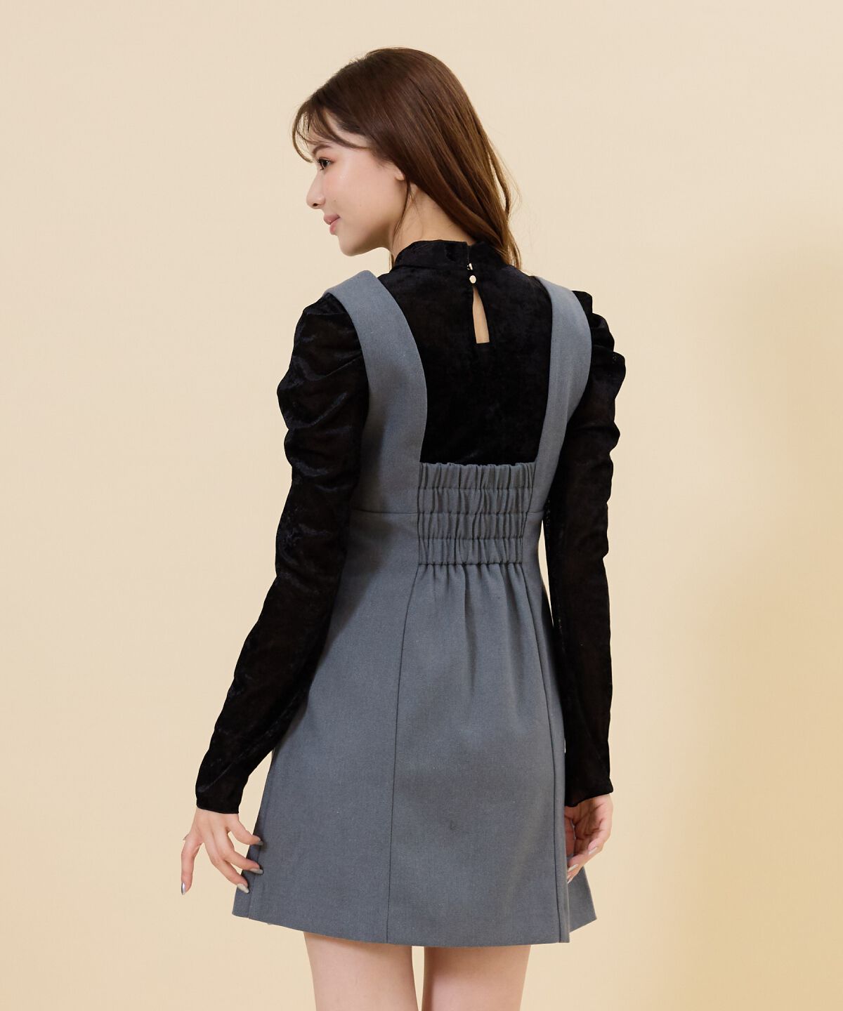 REDYAZEL「ラップデザインミニジャンスカ」|ジャンパースカート|