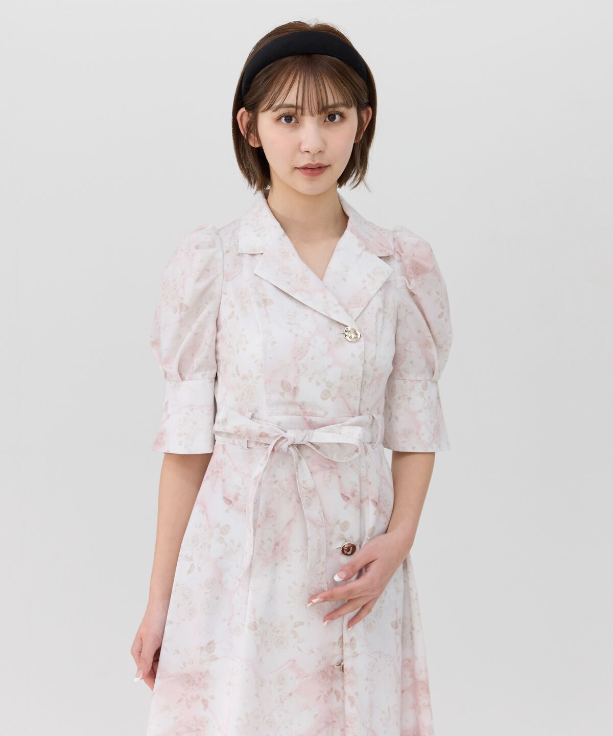 REDYAZEL「ローズプリントロングワンピース」|ワンピース|