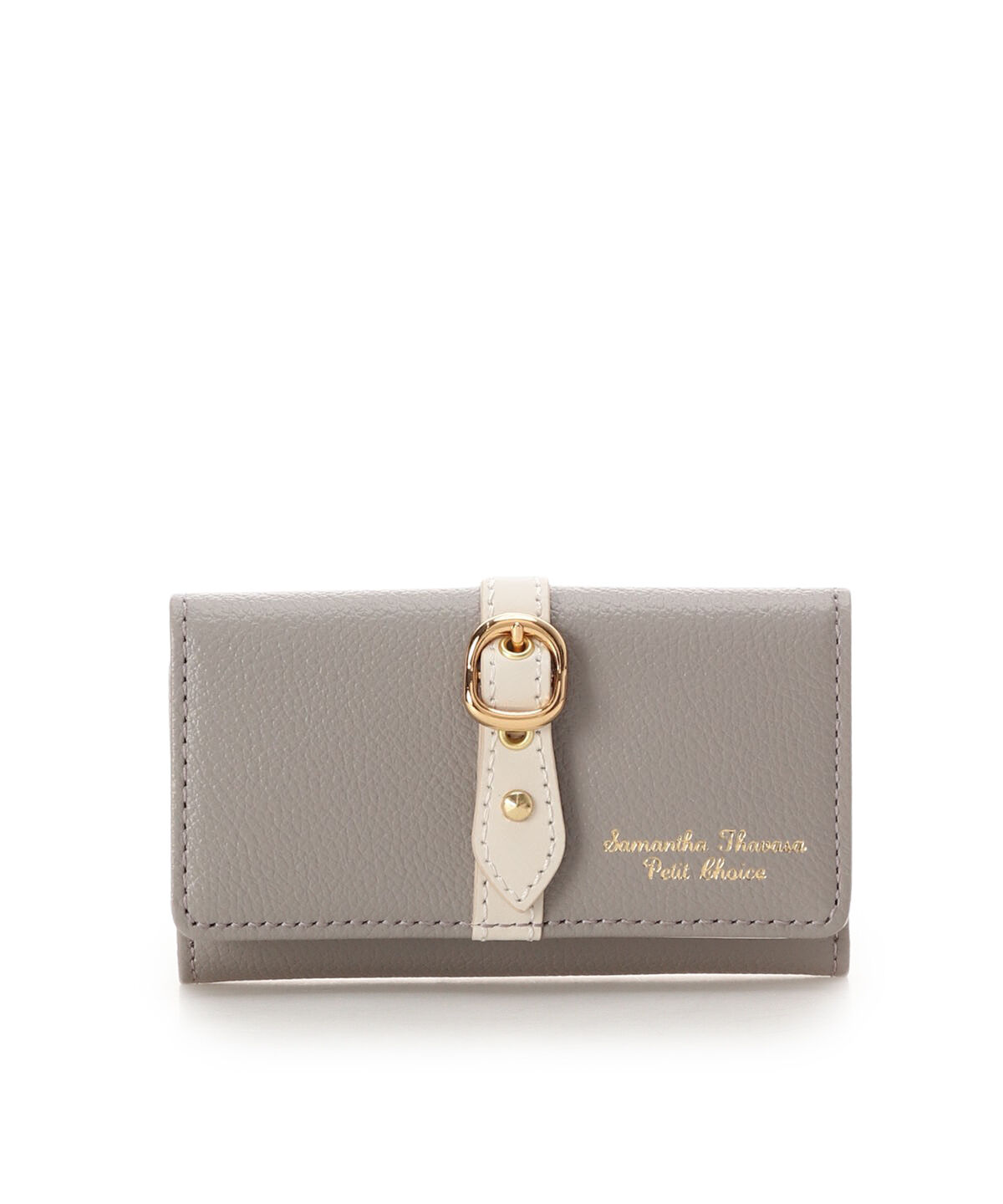 Samantha Thavasa Petit Choice「フロントベルト キーケース」|キーケース|グレー