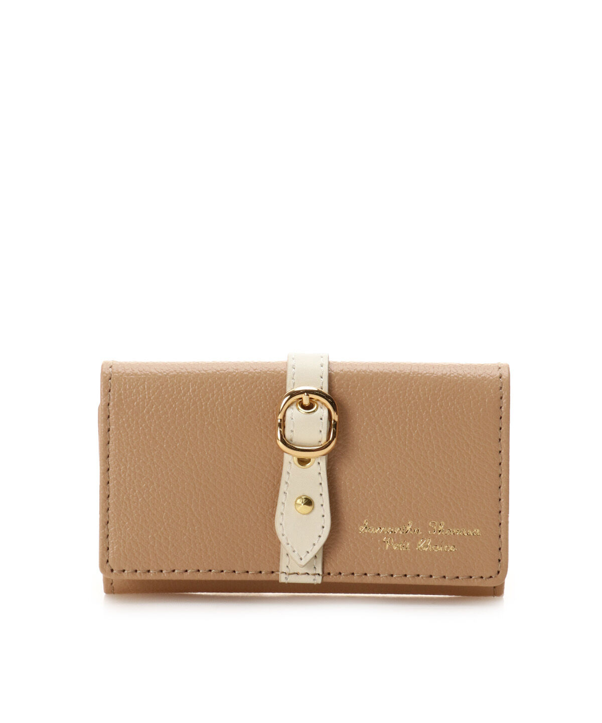 Samantha Thavasa Petit Choice「フロントベルト キーケース」|キーケース|ベージュ