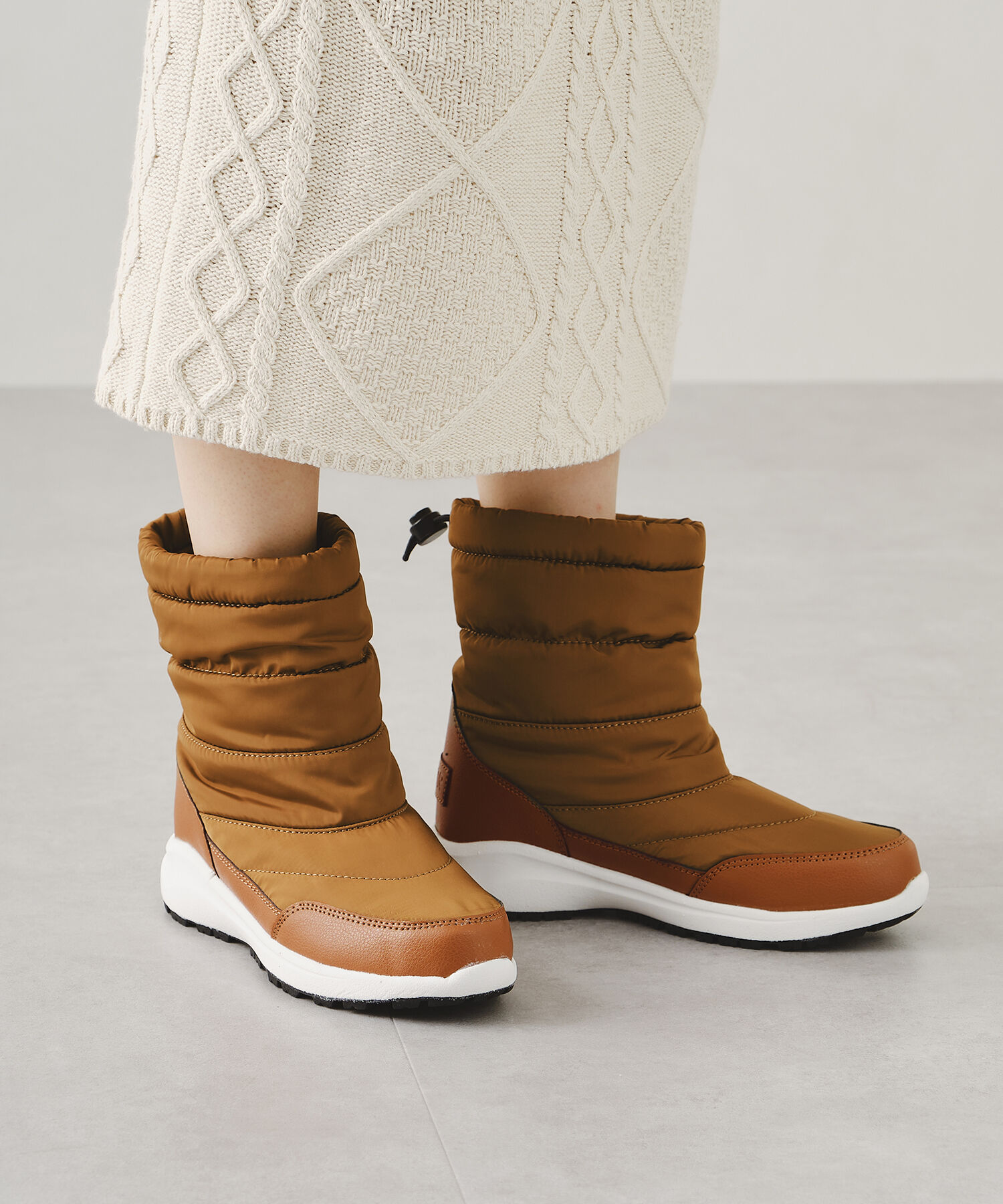 ORiental TRaffic「【 完全 防水 】 キルティング スノーブーツ /OT3401 撥水 雪 レイン」|ショートブーツ|