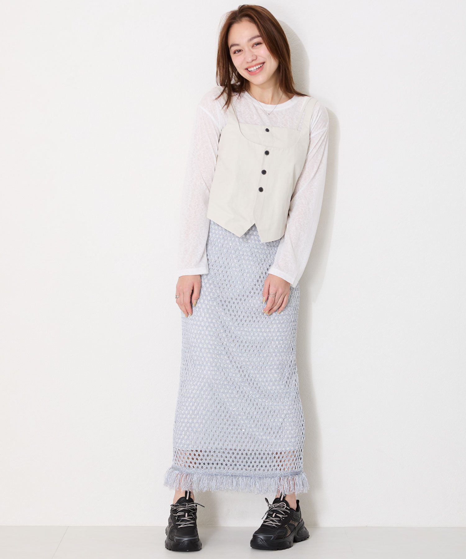 ORiental TRaffic「●2025春夏新作●配色パーツダッドスニーカー/OT3754」|スニーカー|