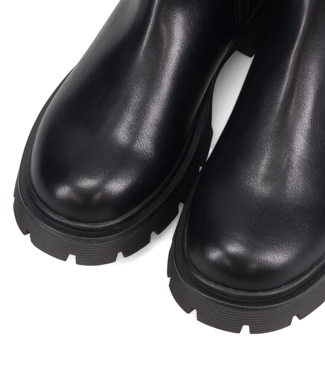 ORiental TRaffic「●2025秋冬新作● ニット ドッキング タンクソール ブーツ /51412」|ショートブーツ|