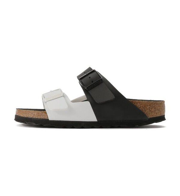 BIRKENSTOCK「【ビルケンシュトック】アリゾナ/ブラック ホワイト ビルコフロー/サンダル レディース」|サンダル|