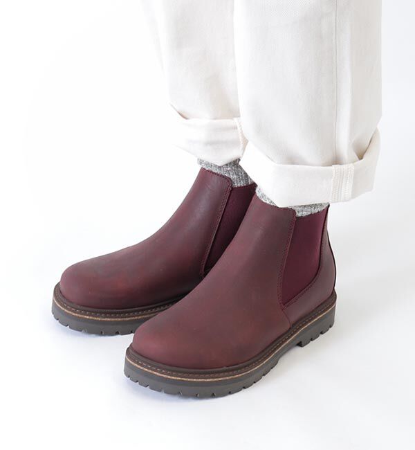 BIRKENSTOCK「【ビルケンシュトック】スタロン/バーガンディ ヌバックレザー/ブーツ レディース/STALON」|ショートブーツ|