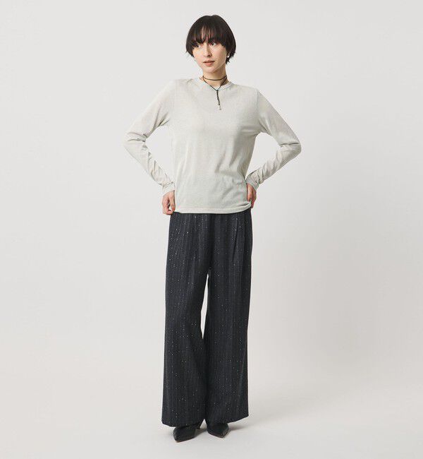 UNITED ARROWS「ラメ ロングスリーブ カットソー」|Tシャツ・カットソー|