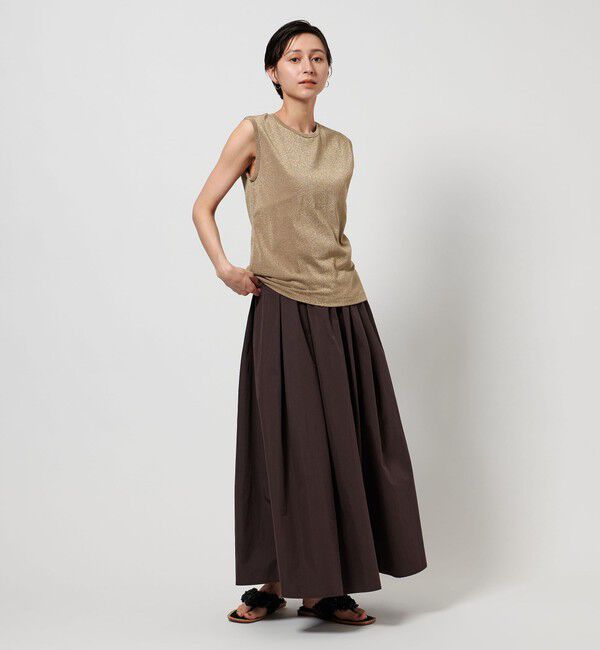 UNITED ARROWS「ラメ ノースリーブ カットソー」|Tシャツ・カットソー|