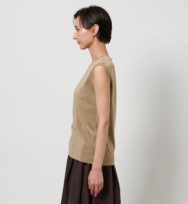 UNITED ARROWS「ラメ ノースリーブ カットソー」|Tシャツ・カットソー|
