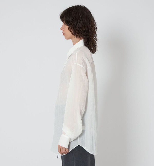 ASTRAET「＜ASTRAET＞ストライプ シアー レギュラーカラーシャツ UNISEX」|シャツ・ブラウス|