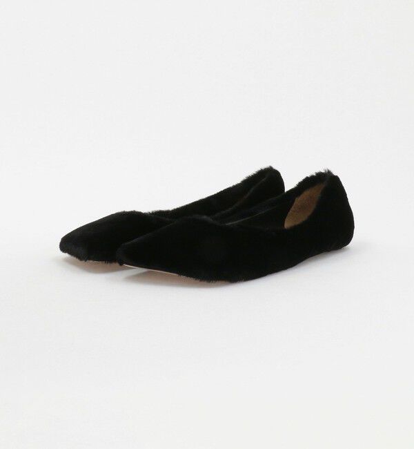 UNITED ARROWS「【別注】＜PIPPICHIC＞LINDA フェイクファー フラットシューズ」|その他|