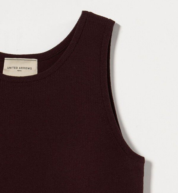 UNITED ARROWS「カップ付き ニットアメリカンスリーブタンクトップ」|タンクトップ|