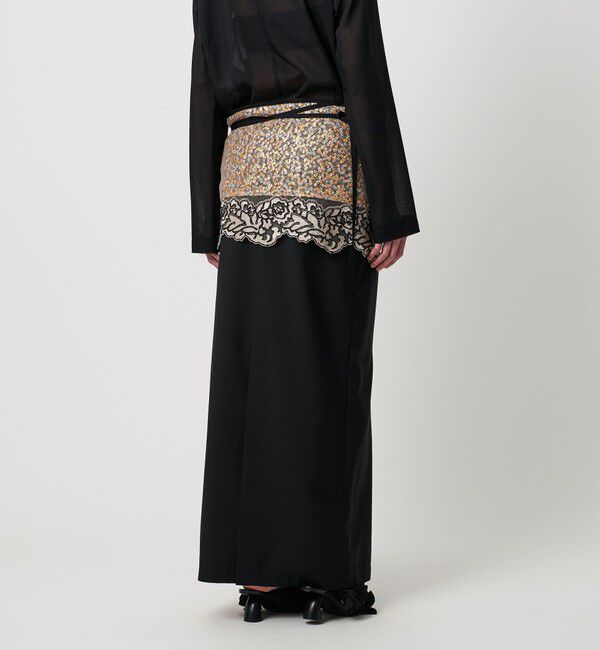 AEWEN MATOPH「＜AEWEN MATOPH＞チュールスパンコールレースラップスカート」|スカート|