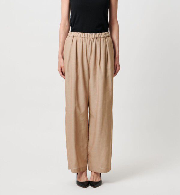 UNITED ARROWS「シアー イージー ワイド パンツ ‐ウォッシャブル‐」|チノ|