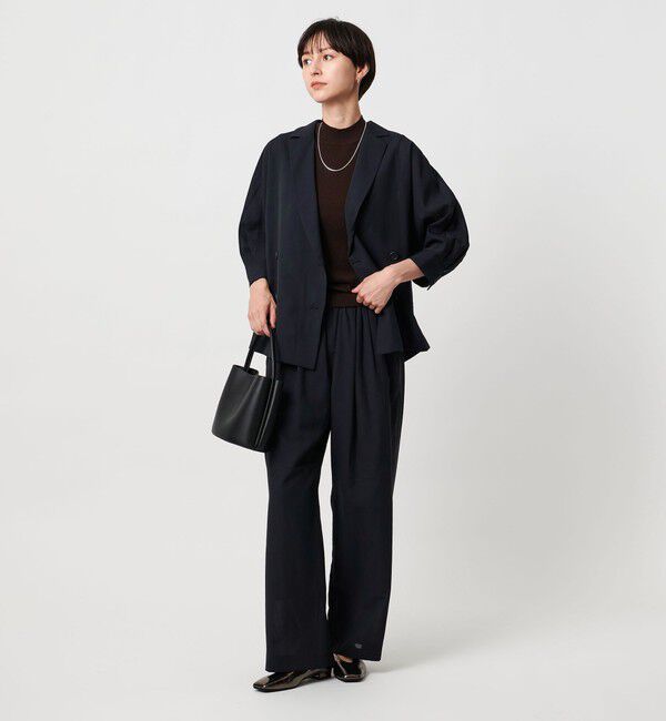 UNITED ARROWS「シアー イージー ワイド パンツ ‐ウォッシャブル‐」|チノ|