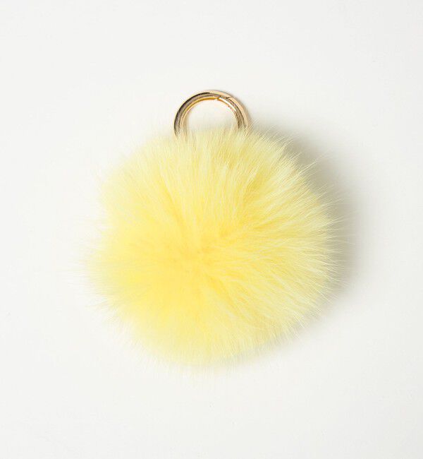 UNITED ARROWS「ファー ポンポン チャーム」|チャーム・キーホルダー|