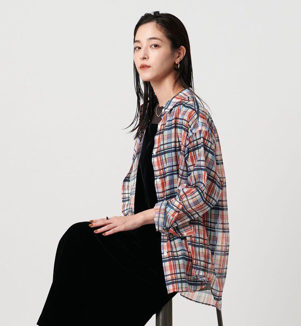 UNITED ARROWS「オーガンジー プリント シャツ ‐ウォッシャブル‐」|シャツ・ブラウス|その他3