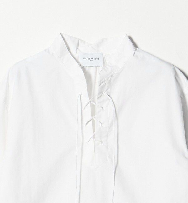 UNITED ARROWS「レースアップ ブラウス」|シャツ・ブラウス|