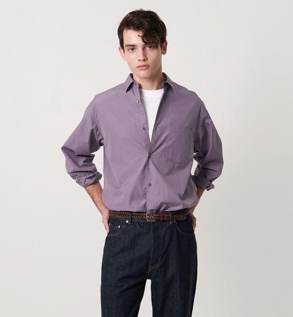 UNITED ARROWS「カリビアーナミルズ ポプリン レギュラーカラーシャツ」|シャツ・ブラウス|LILAC