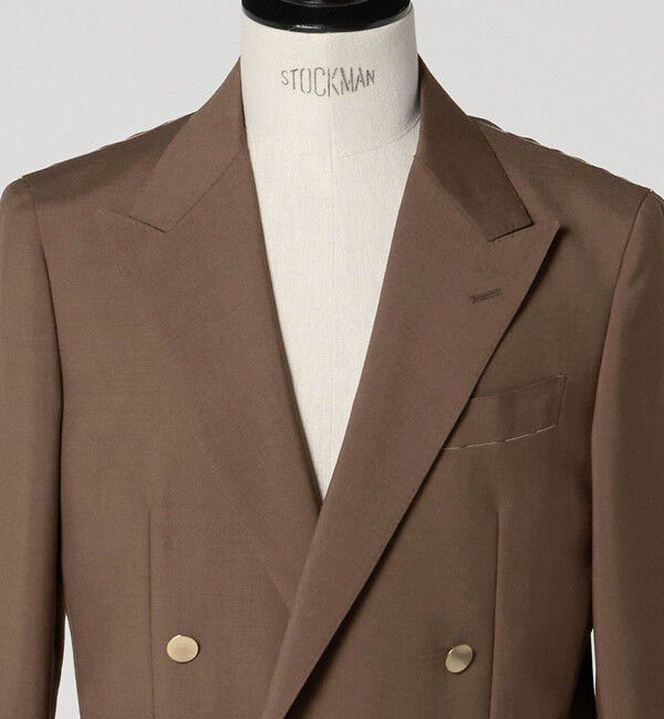 UNITED ARROWS「ウール モヘヤ 4ボタン ダブルブレストブレザー S‐MODEL」|テーラードジャケット|