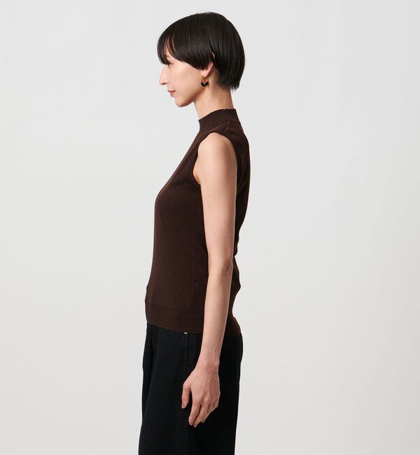 UNITED ARROWS「ハイネック ノースリーブ ニット ウォッシャブル」|ニット・セーター|