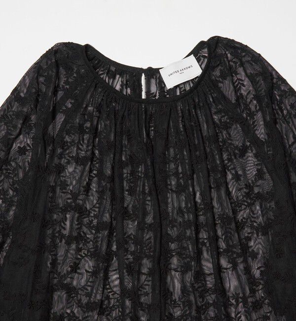 UNITED ARROWS「レース イレギュラー フリル ブラウス」|シャツ・ブラウス|