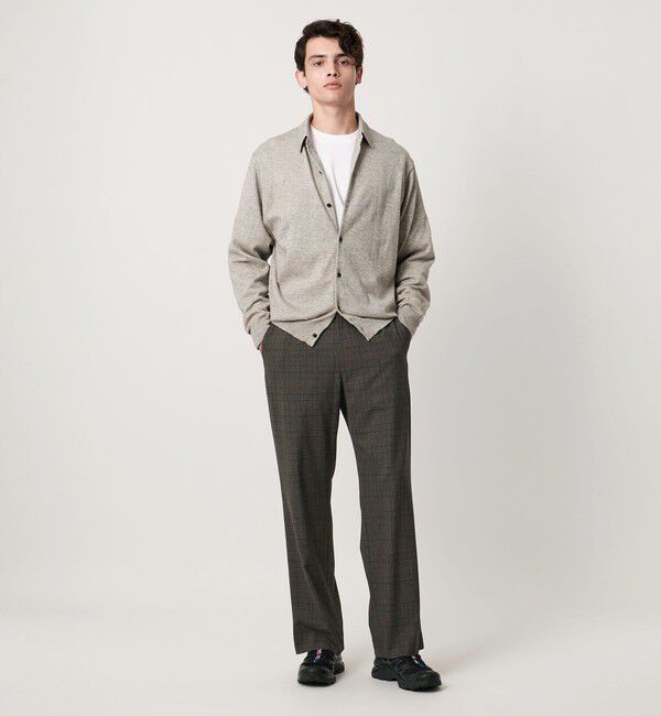 UNITED ARROWS「ピマコットン アルパカ ポロカラー カーディガン」|カーディガン|