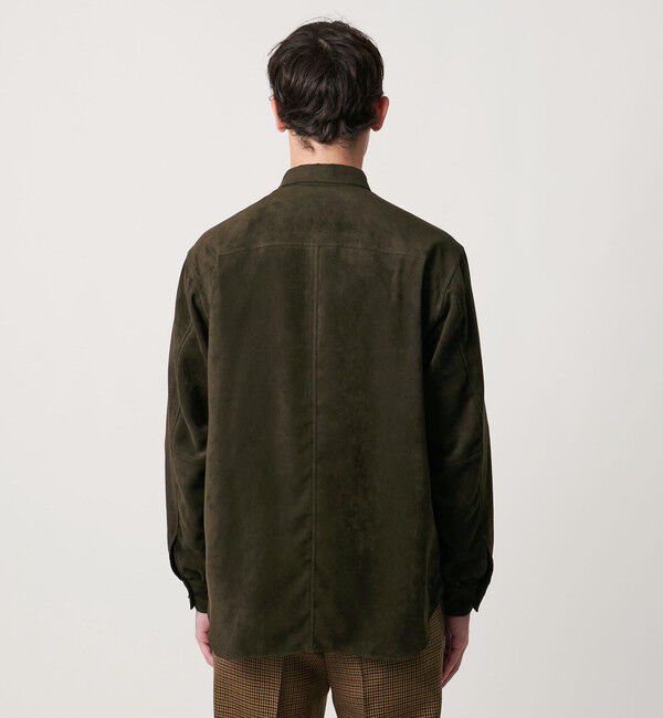 UNITED ARROWS「スエードライク レギュラーカラー オーバーシャツ」|シャツ・ブラウス|