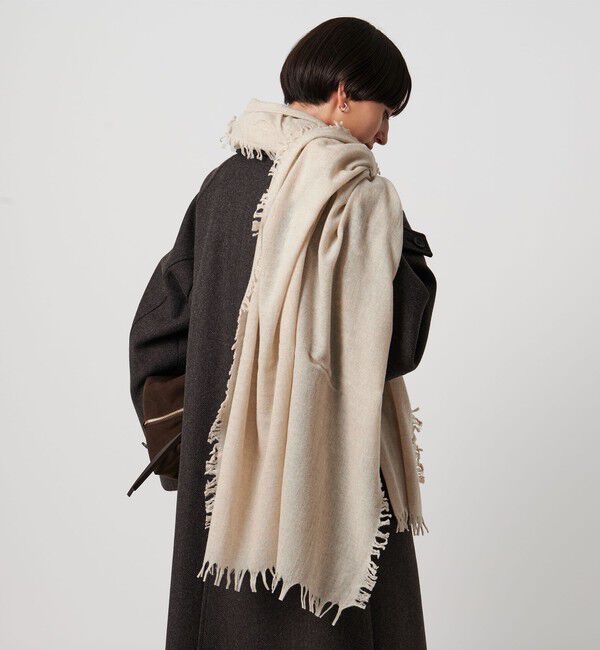 UNITED ARROWS「＜ASAUCE MELER＞AIRY SOLID ストール」|ストール|BEIGE