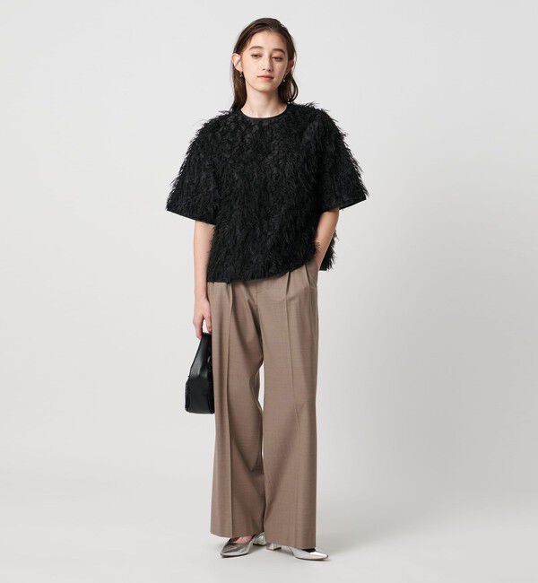 UNITED ARROWS「トロピカル ２タック ワイドパンツ ストレッチ」|チノ|