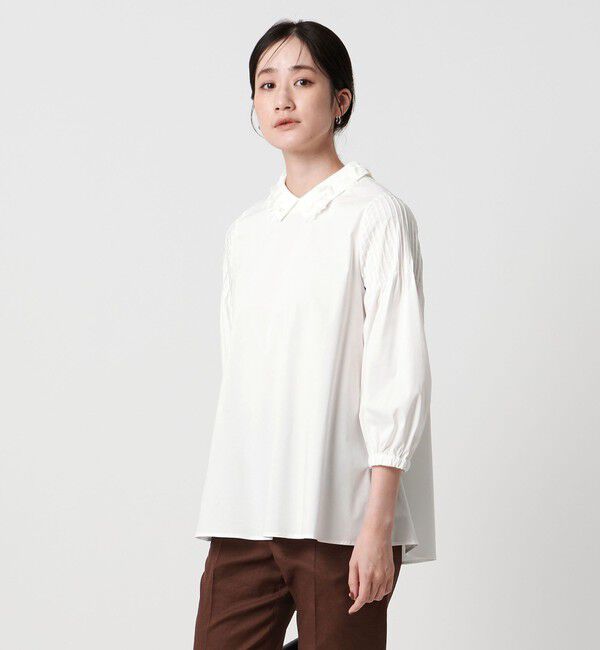 UNITED ARROWS「2WAYカラー ブラウス‐ウォッシャブル‐」|シャツ・ブラウス|