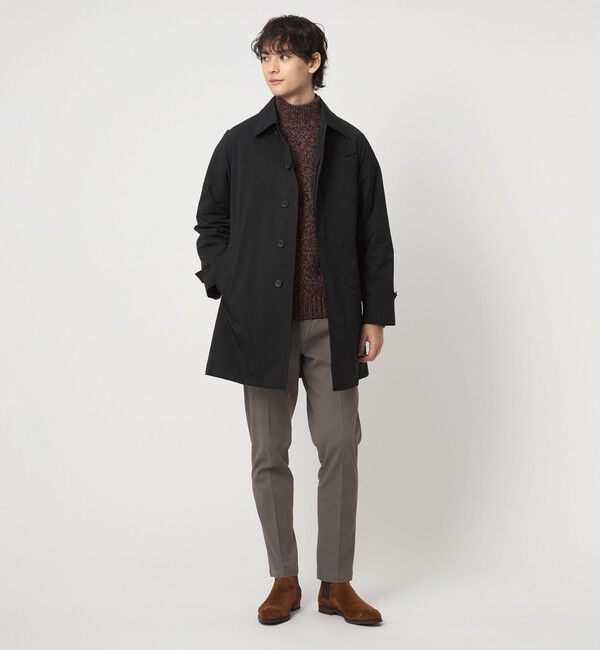 UNITED ARROWS「ピケ ガーメントダイ スリムテーパード ノープリーツパンツ」|チノ|