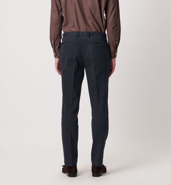 UNITED ARROWS「ピケ ガーメントダイ スリムテーパード ノープリーツパンツ」|チノ|