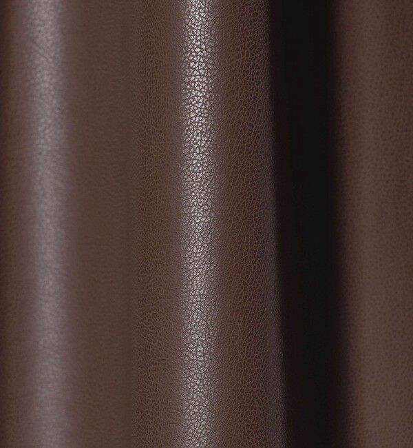 UNITED ARROWS「レザーライク ギャザー ブラウス ウォッシャブル」|シャツ・ブラウス|