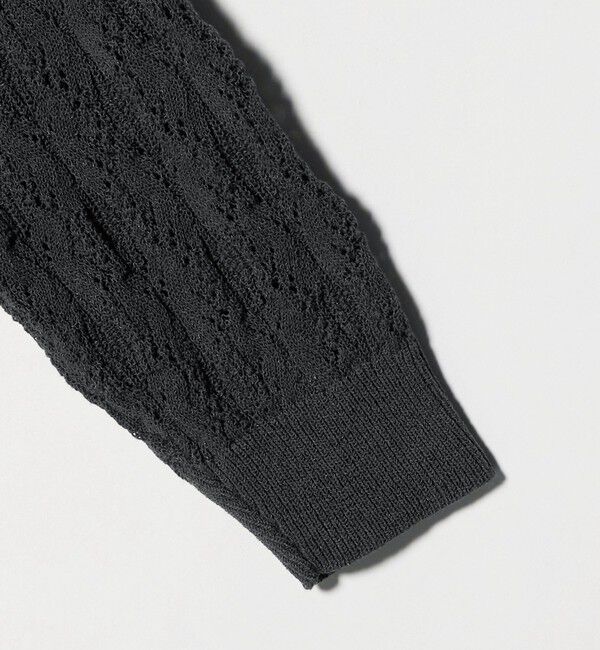 UNITED ARROWS「フェイクパール レース プルオーバー ニット ウォッシャブル」|ニット・セーター|