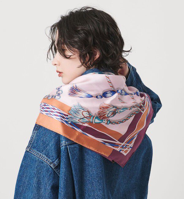 UNITED ARROWS「＜manipuri＞SILK 88&times;88 スカーフ 25FW」|マフラー|