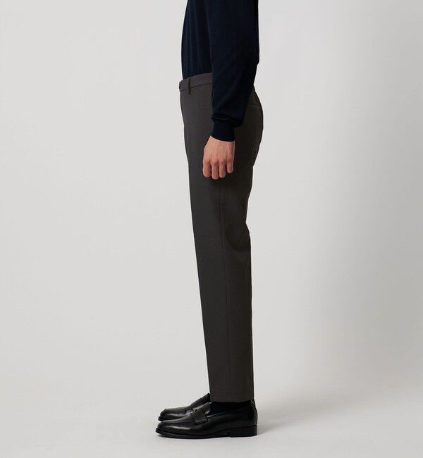 UNITED ARROWS「ドビー シングル ノープリーツ パンツ UA COZY ウォッシャブル 2WAYストレッチ はっ水 着用シワ」|スーツ|