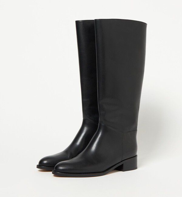 UNITED ARROWS「バックジップ ロングブーツ」|ロングブーツ|