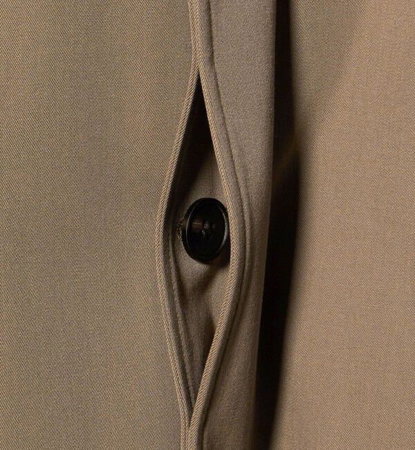 UNITED ARROWS「ウール コットン ギャバジン ベルテッド バルマカーンコート 撥水」|ステンカラーコート|