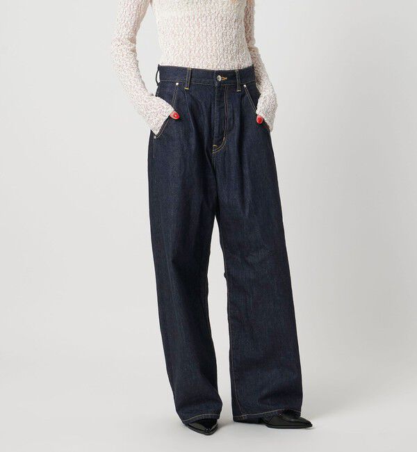 ASTRAET「＜ASTRAET＞1タック バルーン デニムパンツ」|デニム|