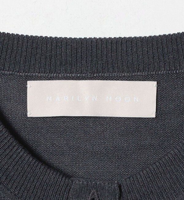 UNITED ARROWS「＜Marilyn Moon＞サテン コード カーディガン」|カーディガン|